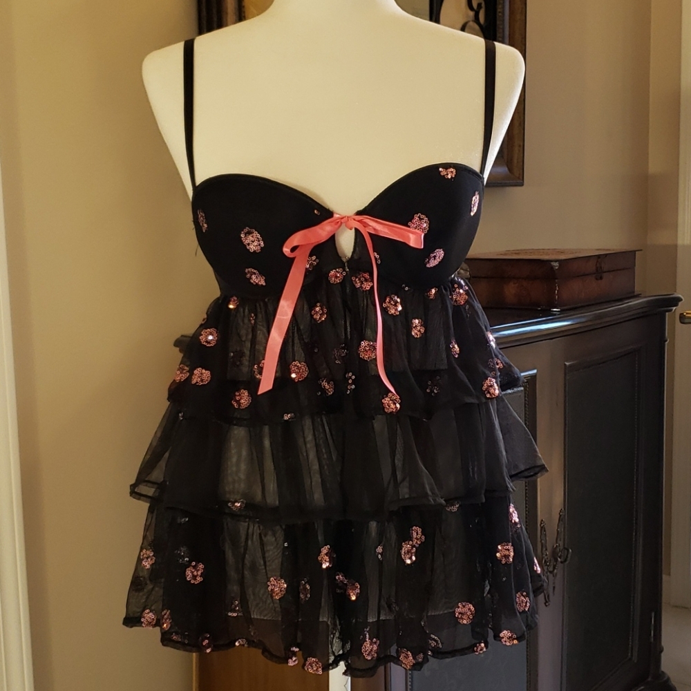 VS Sexy Little Things Black Lingerie 34C